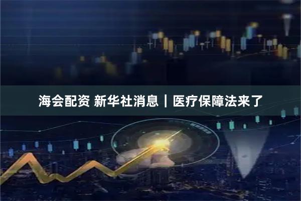 海会配资 新华社消息｜医疗保障法来了